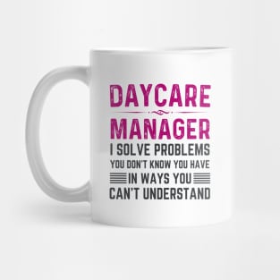 Funny dog daycare assistant manager Mug